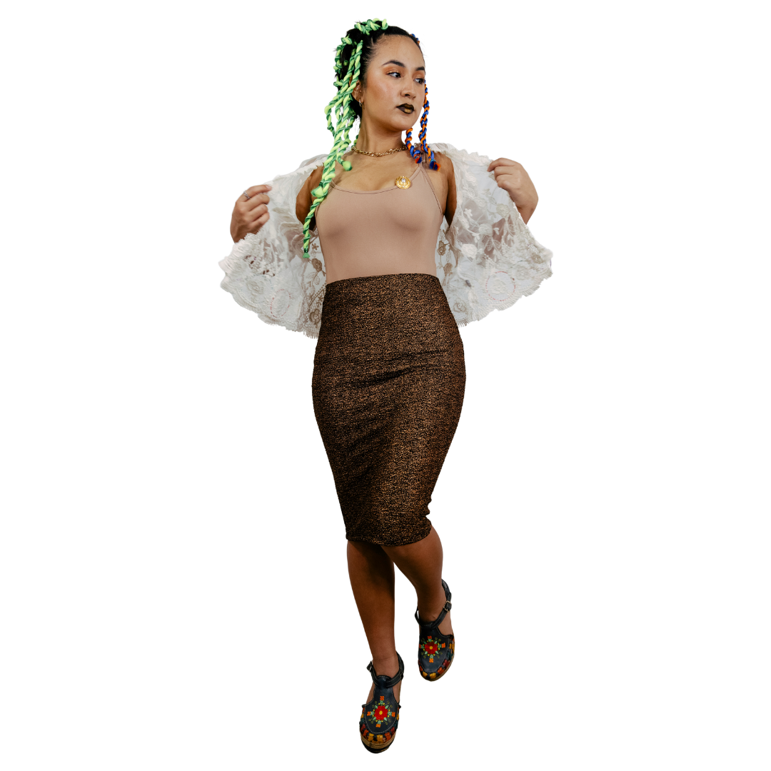 Bronze Glow Skirt Womens Unisex