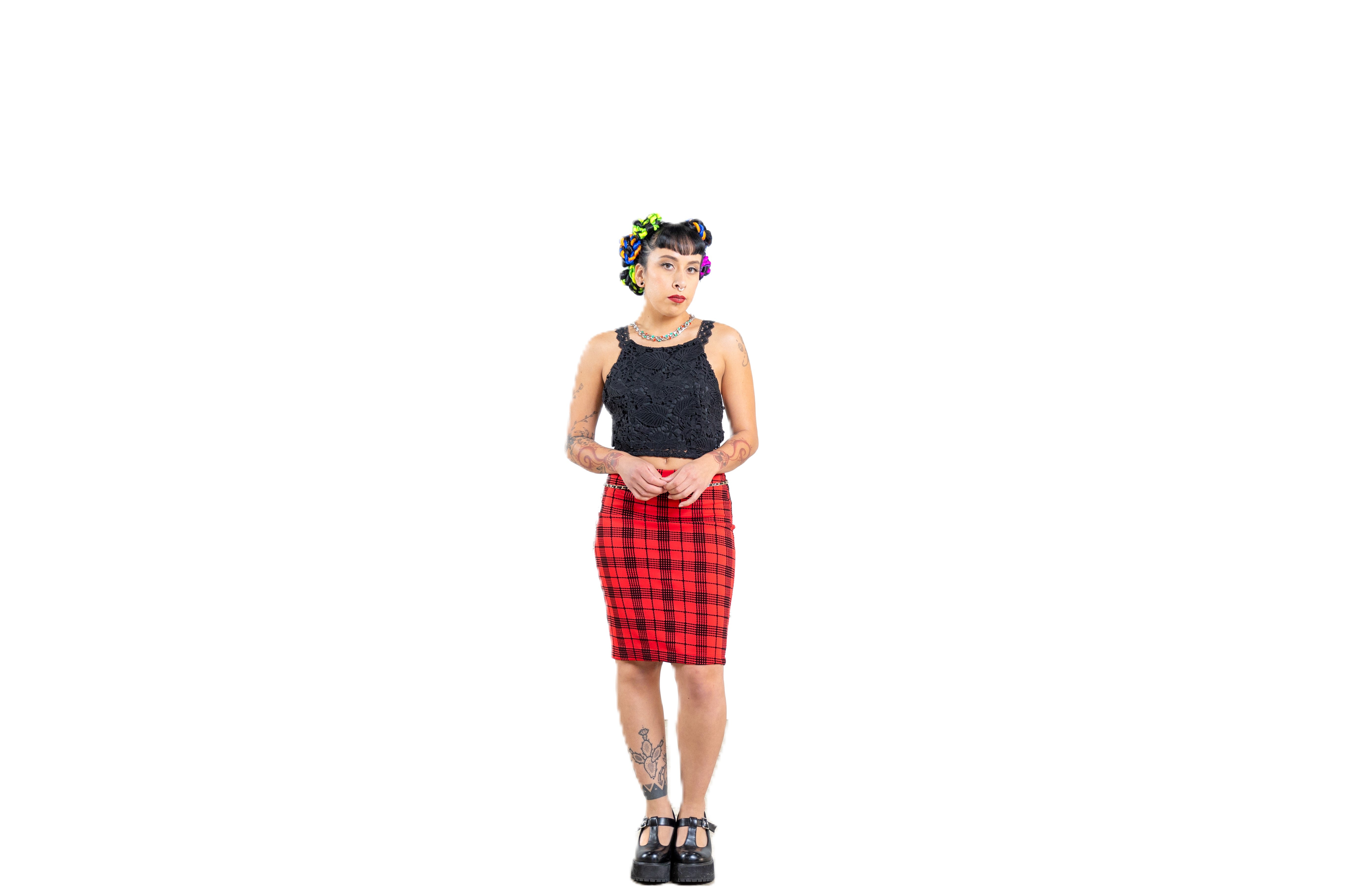 Check Mate Skirt Womens Unisex