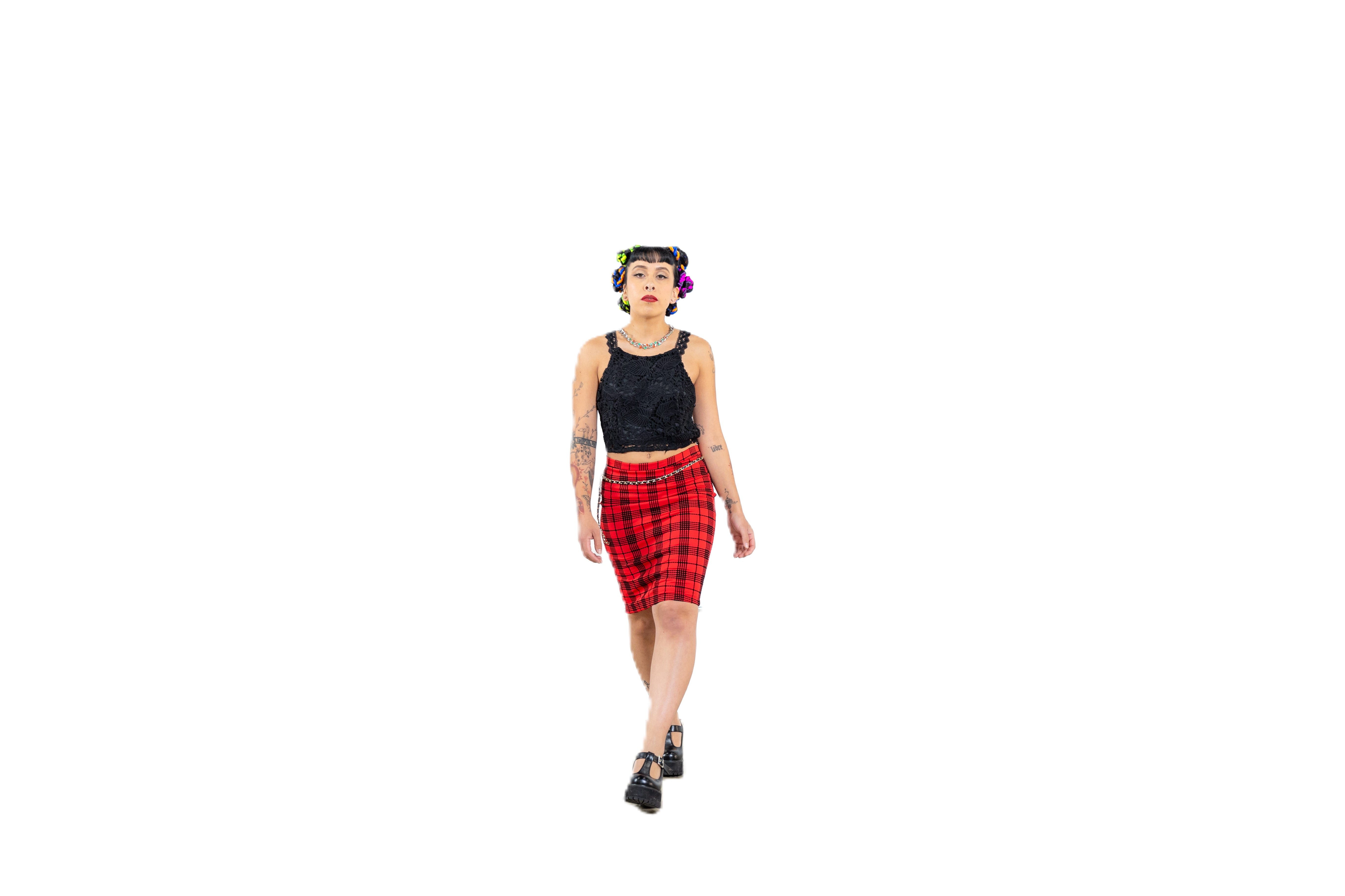 Check Mate Skirt Womens Unisex