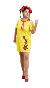 Golden Bloom Dress Womens Unisex