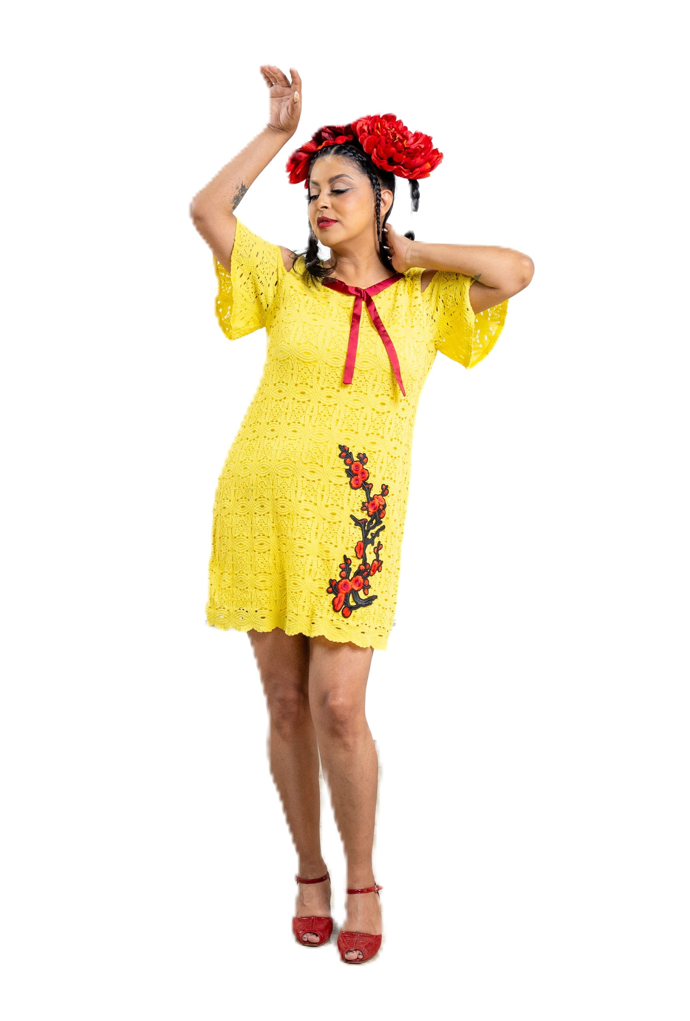 Golden Bloom Dress Womens Unisex