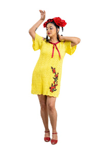 Golden Bloom Dress Womens Unisex