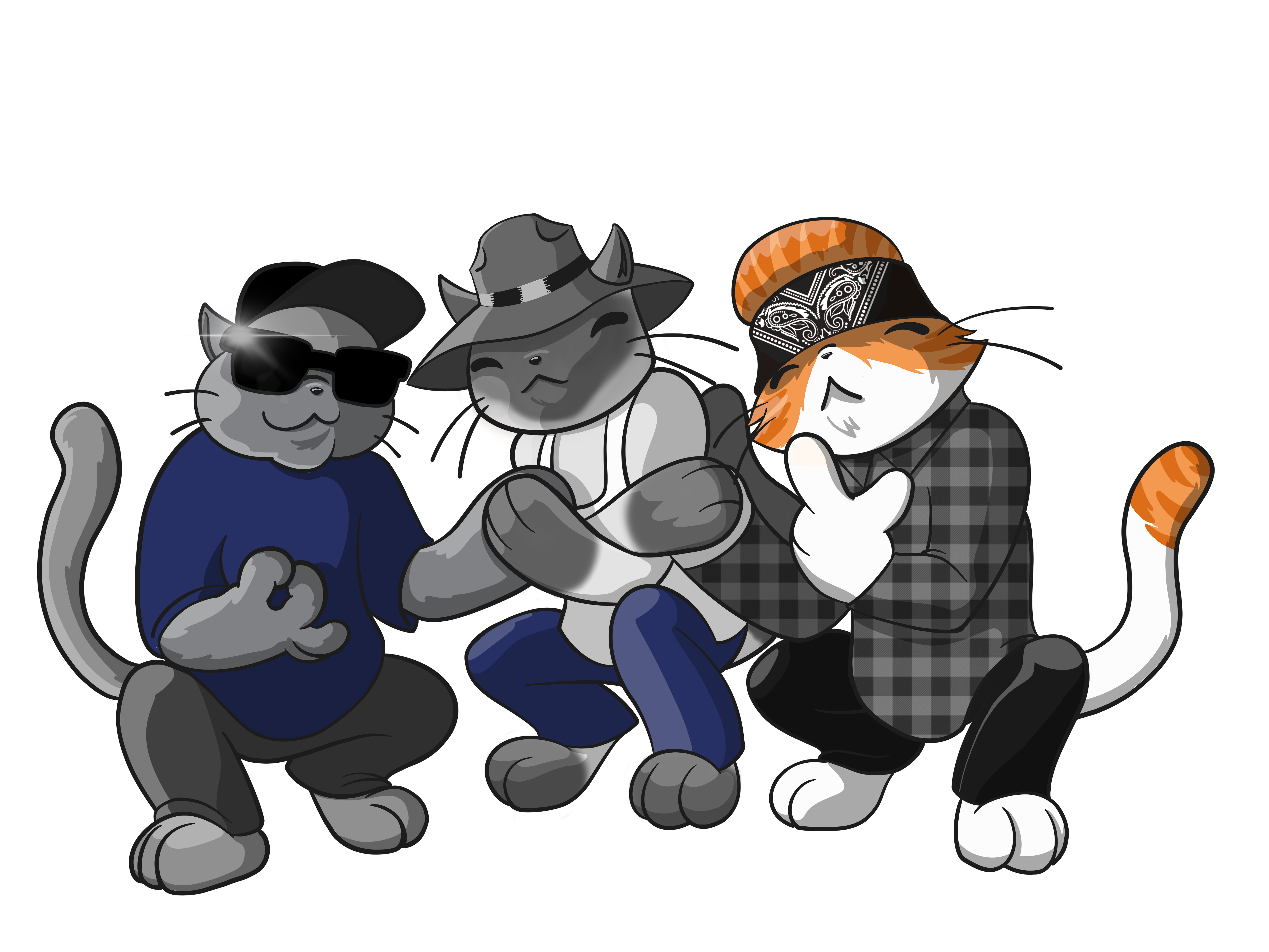 Gatos Locos Furever Sticker
