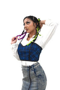 Blueberry loca crop top Womens Unisex