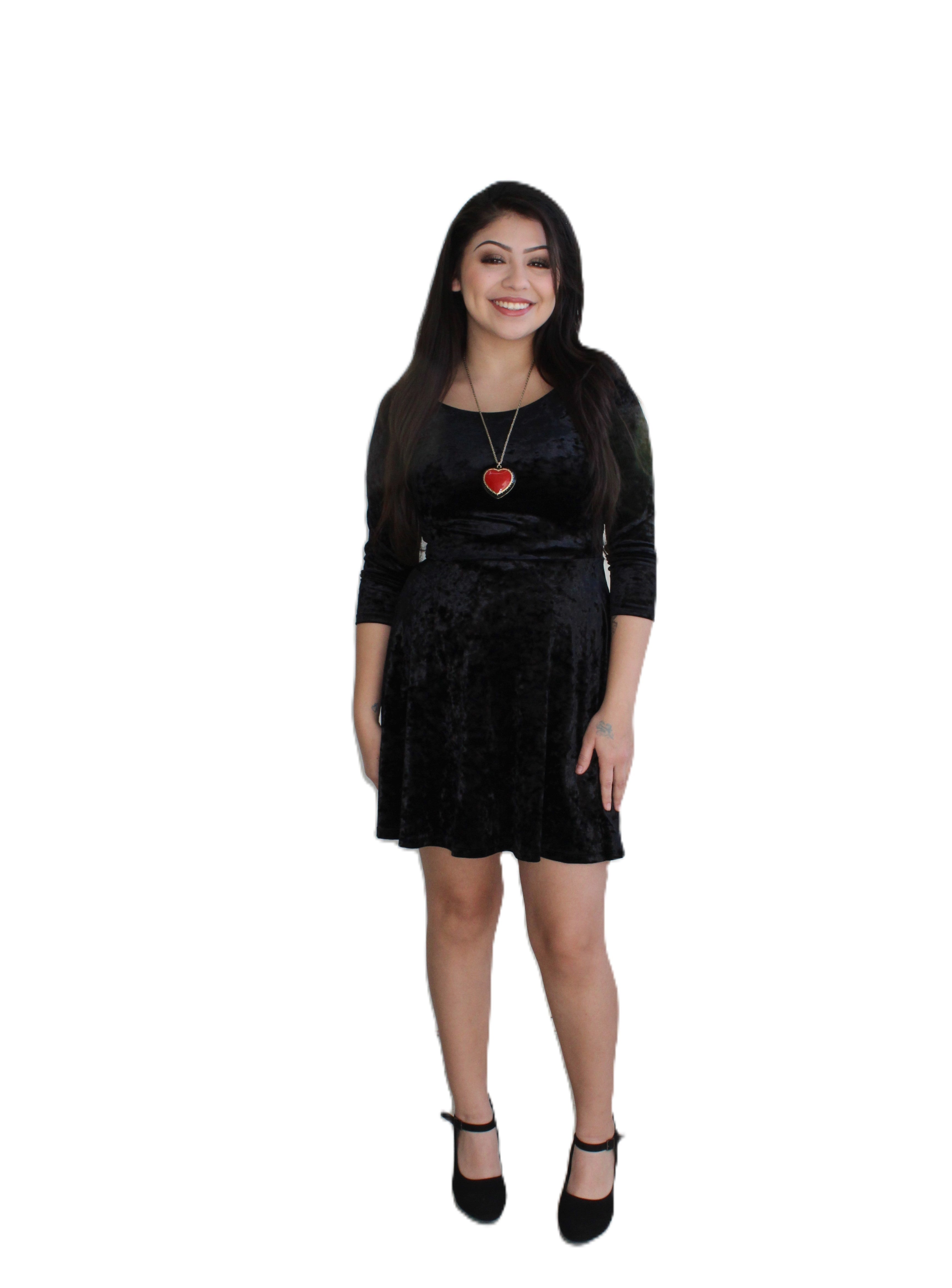 Brujita Velvet Dress Womens Unisex