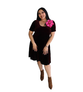 Merlot Cutie Dress Womens Unisex