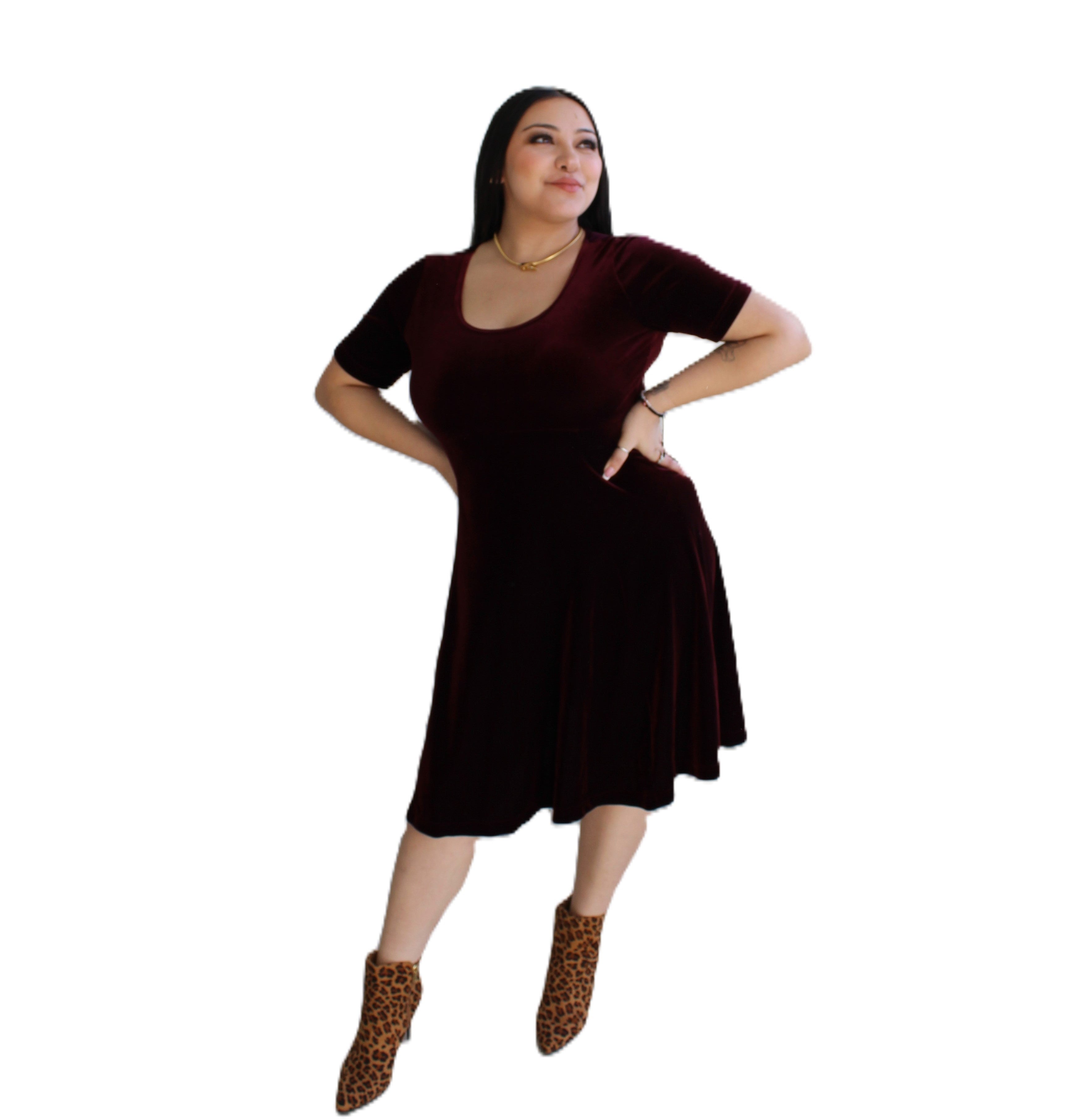 Merlot Cutie Dress Womens Unisex