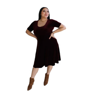 Merlot Cutie Dress Womens Unisex