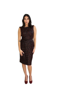 Burgundy Glam Dress Womens Unisex