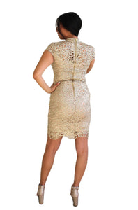 Gold Elegance dress Womens Unisex