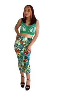 Paradise pencil skirt Womens Unisex