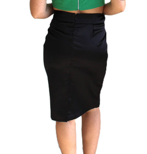 Braided waist pencil skirt Womens Unisex