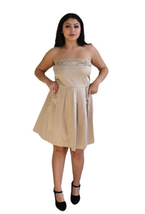 Champagne glam vintage dress Womens Unisex