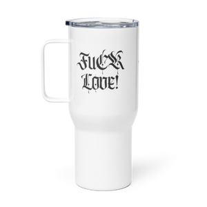 Travel mug with a handle