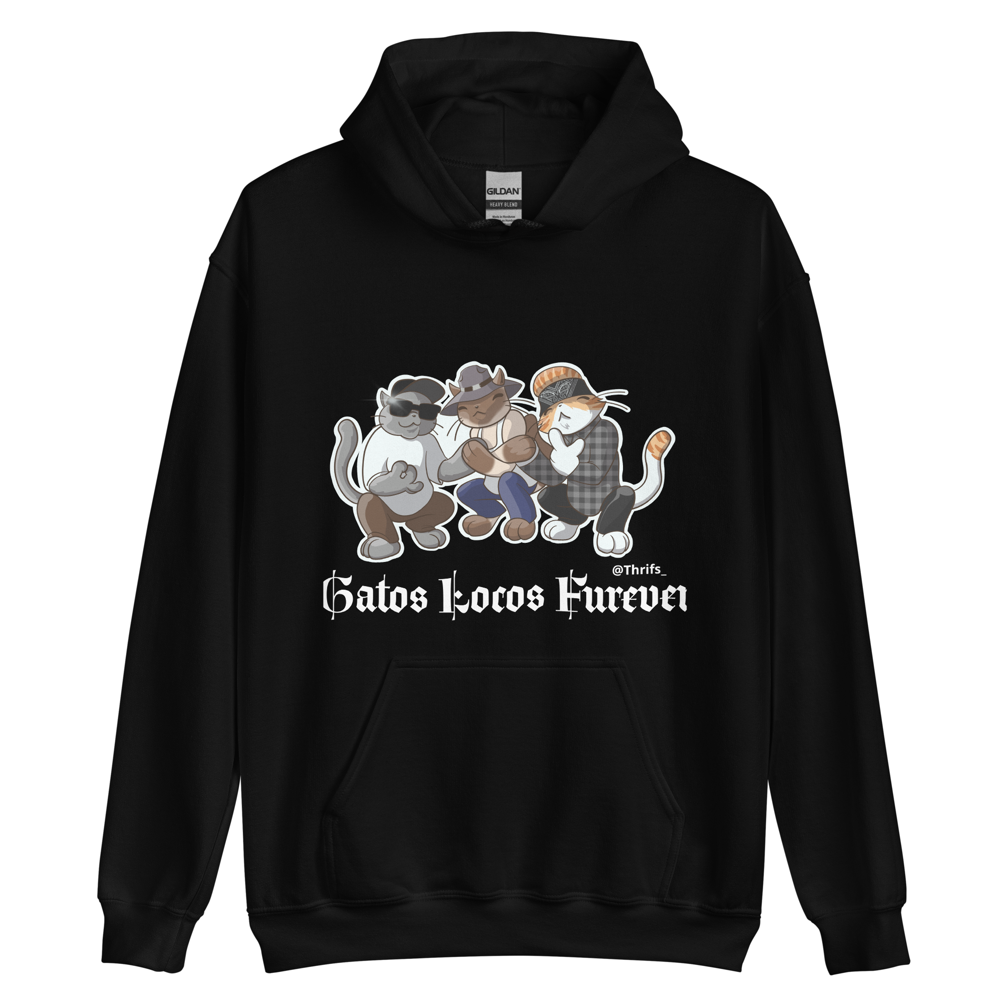 Gatos Locos Fur Ever- Hoodie Unisex