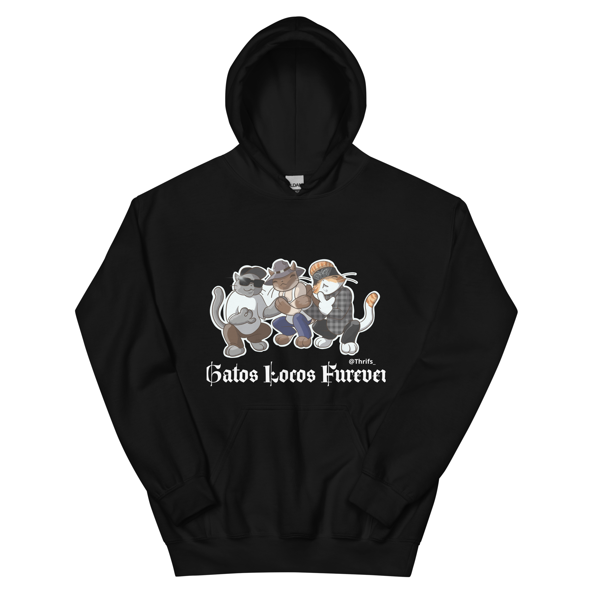 Gatos Locos Fur Ever- Hoodie Unisex
