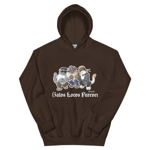 Gatos Locos Fur Ever- Hoodie Unisex