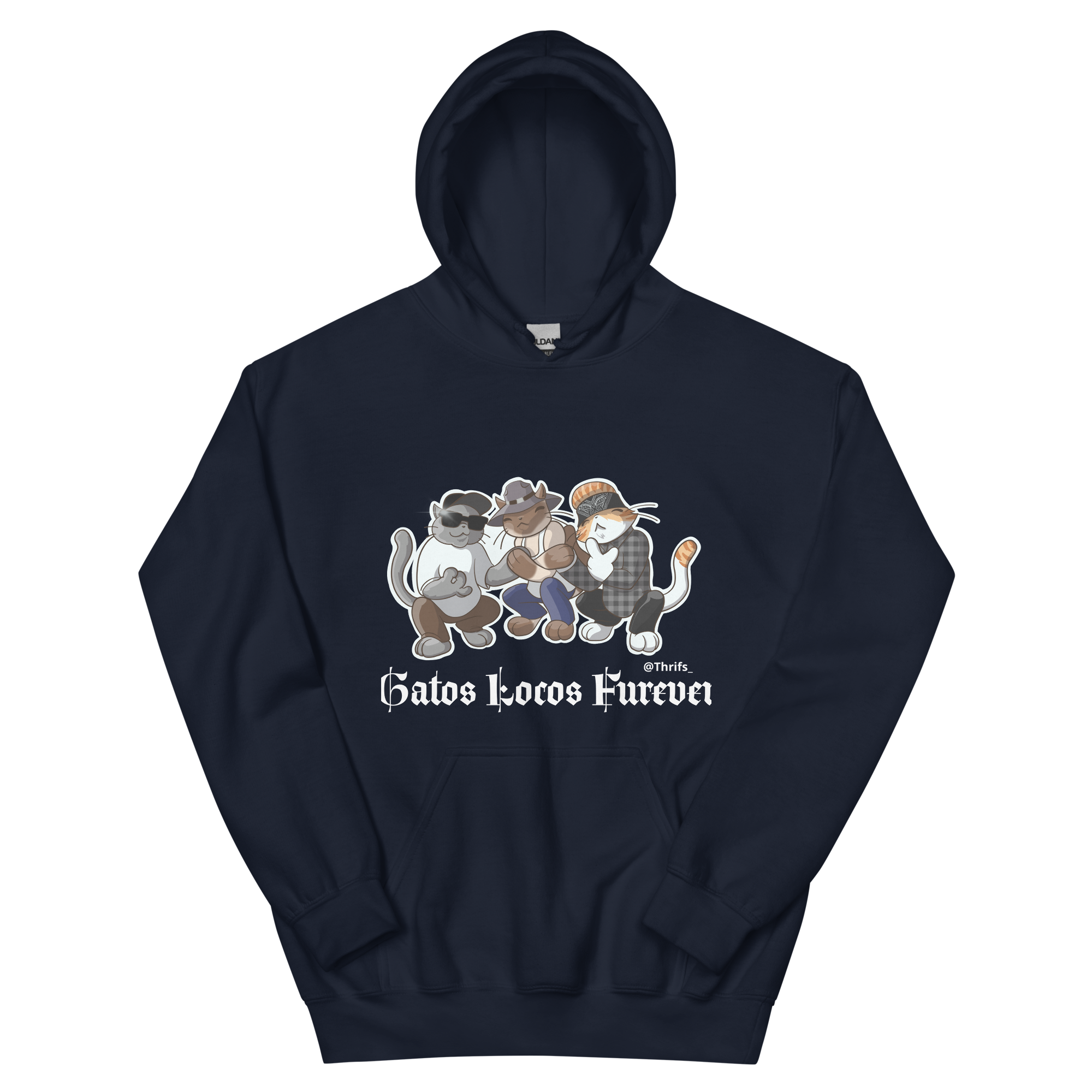 Gatos Locos Fur Ever- Hoodie Unisex